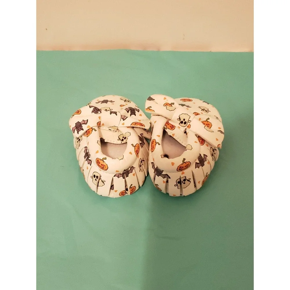 Bebila Cartoon‎ Baby Moccasins Shoes 6-12 Months Toddler Pumpkin Bow Bat Ghost